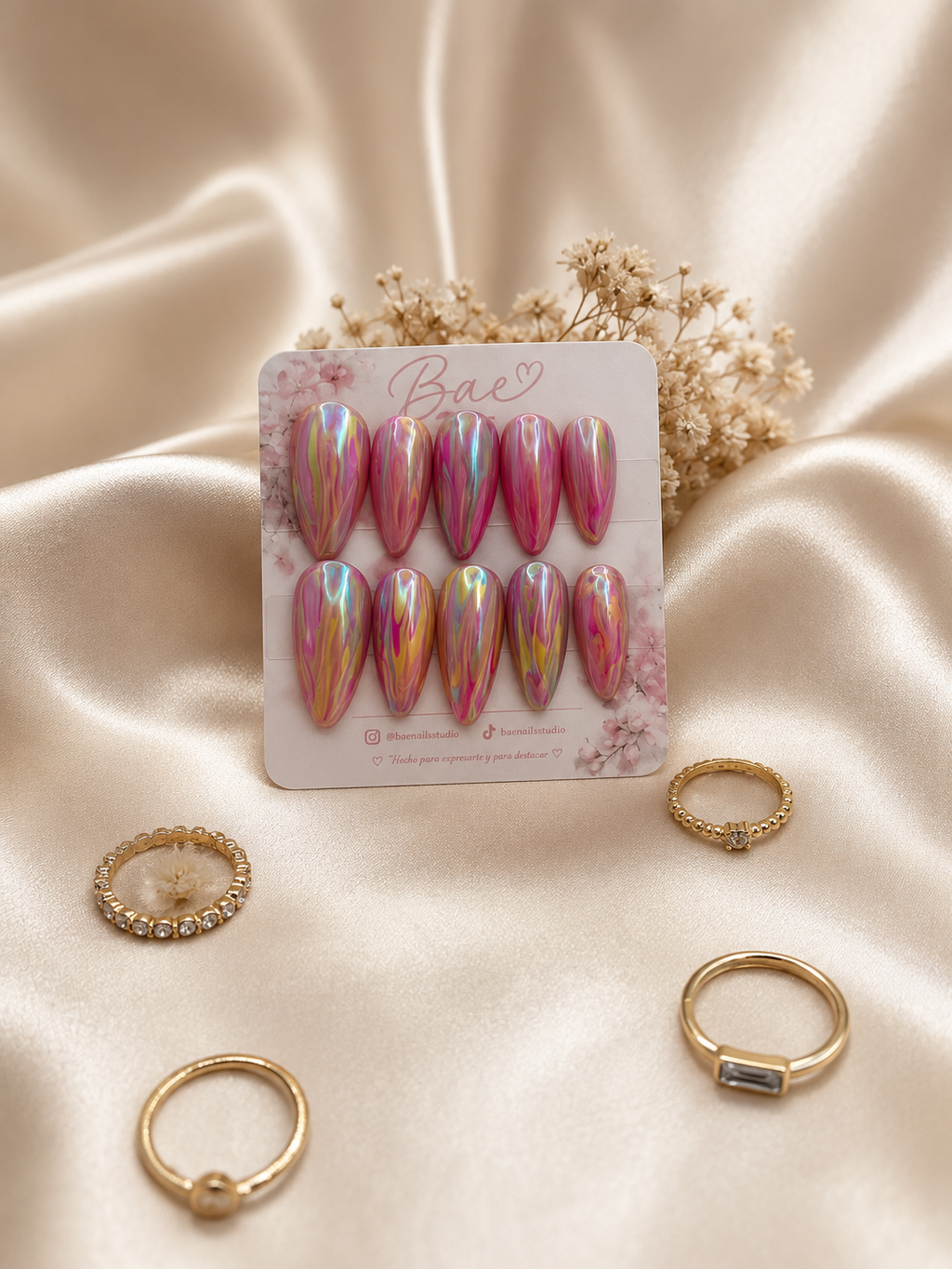 Prism Kiss | Handmade Gel Press-On Nails