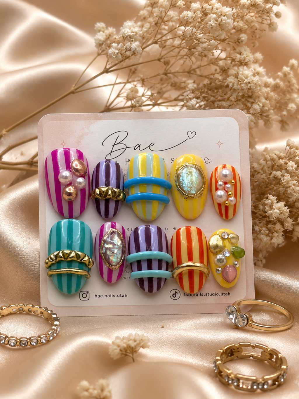 Cabana Luxe | Luxury Handmade Gel Press-On Nails