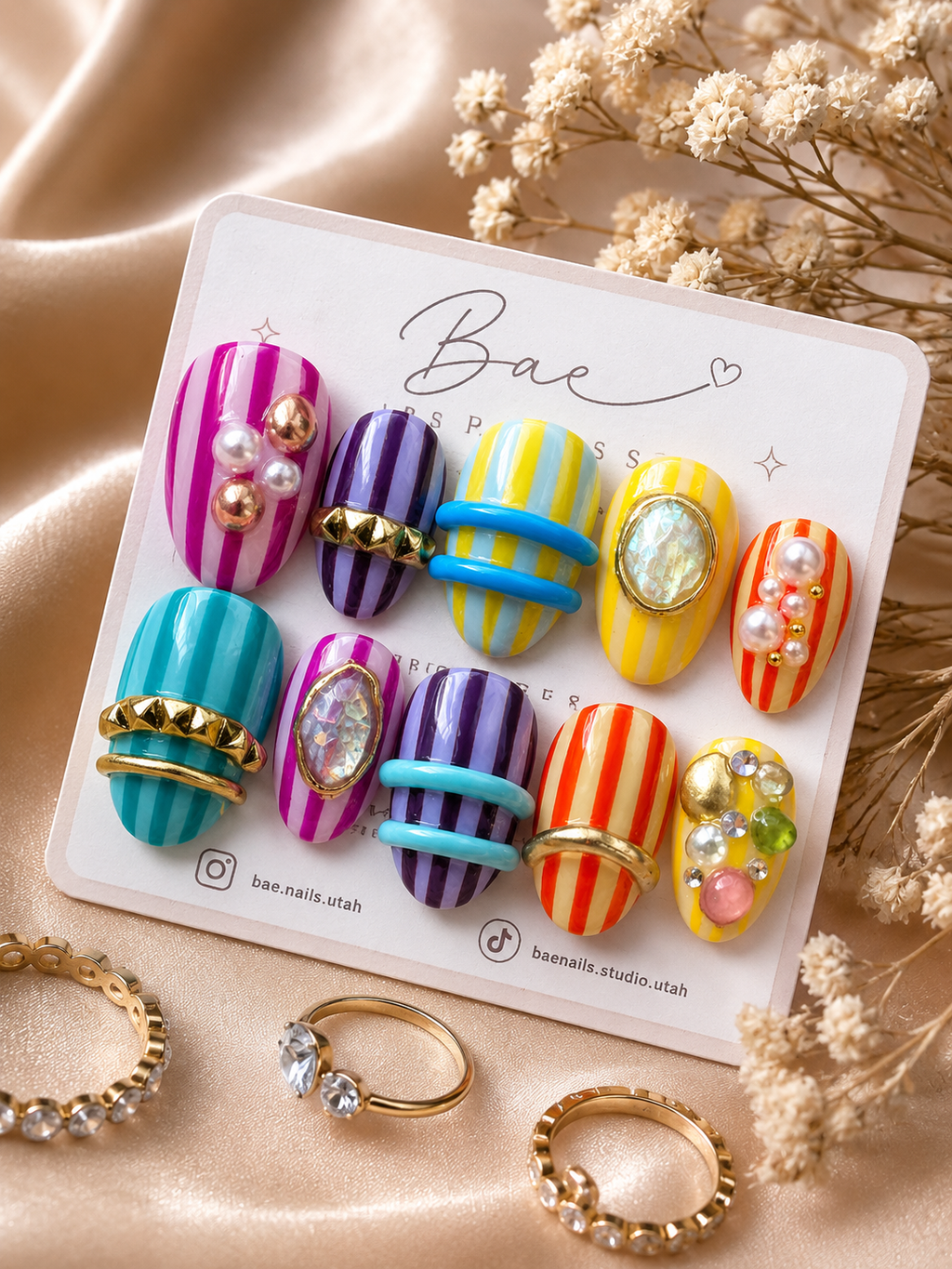 Cabana Luxe | Luxury Handmade Gel Press-On Nails