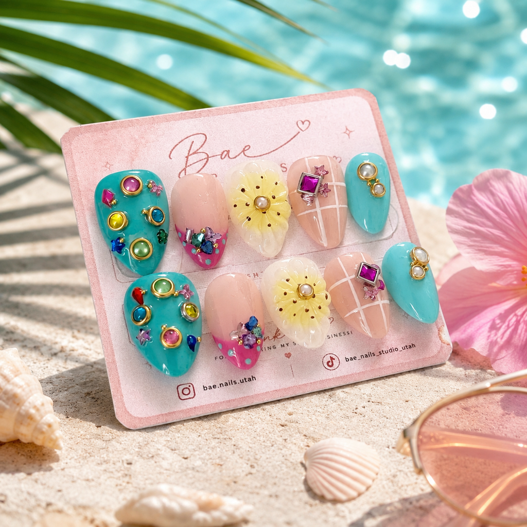 Sunset Bazaar | Luxury Handmade Gel Press-On Nails