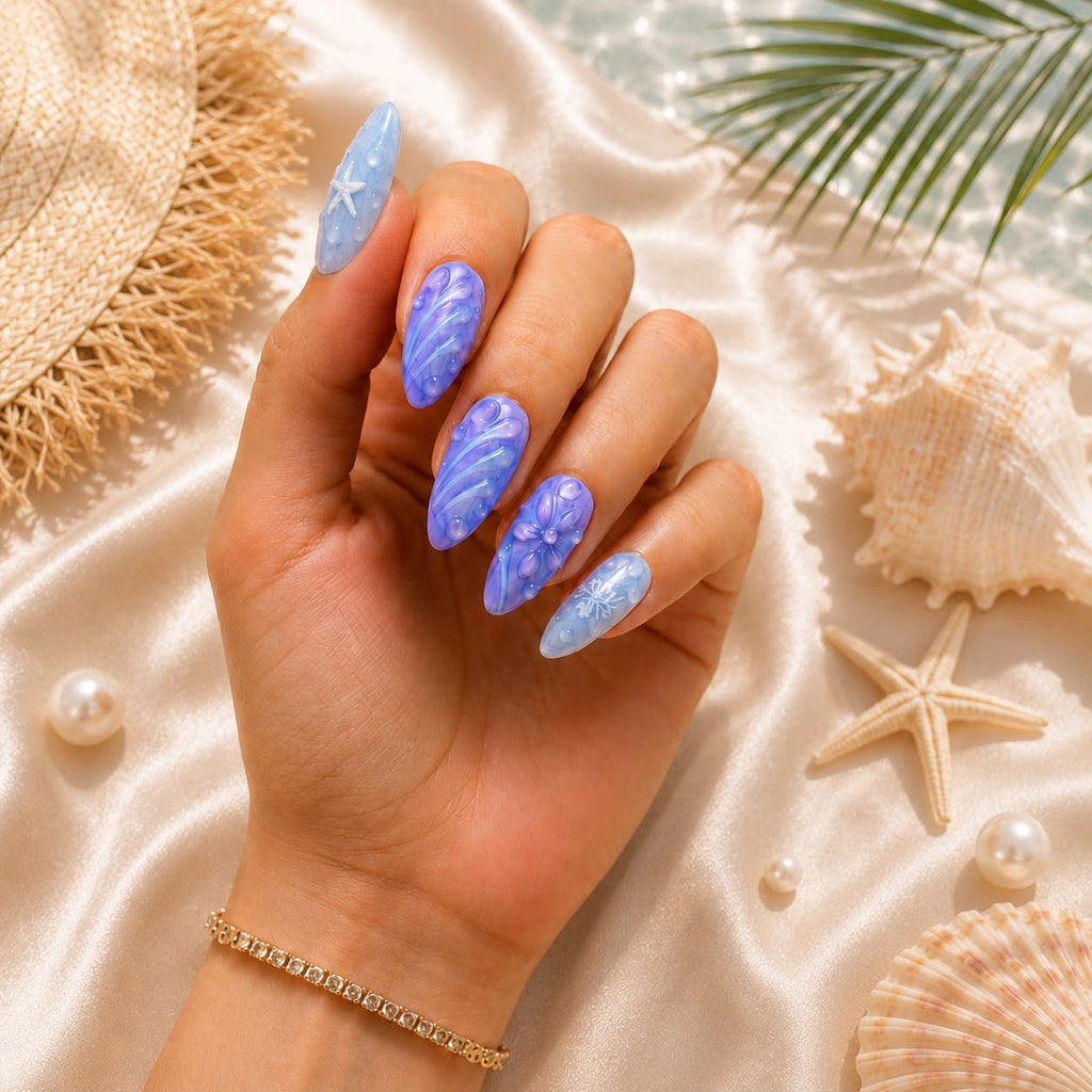 Lavender Tide  | Luxury Handmade Gel Press-On Nails