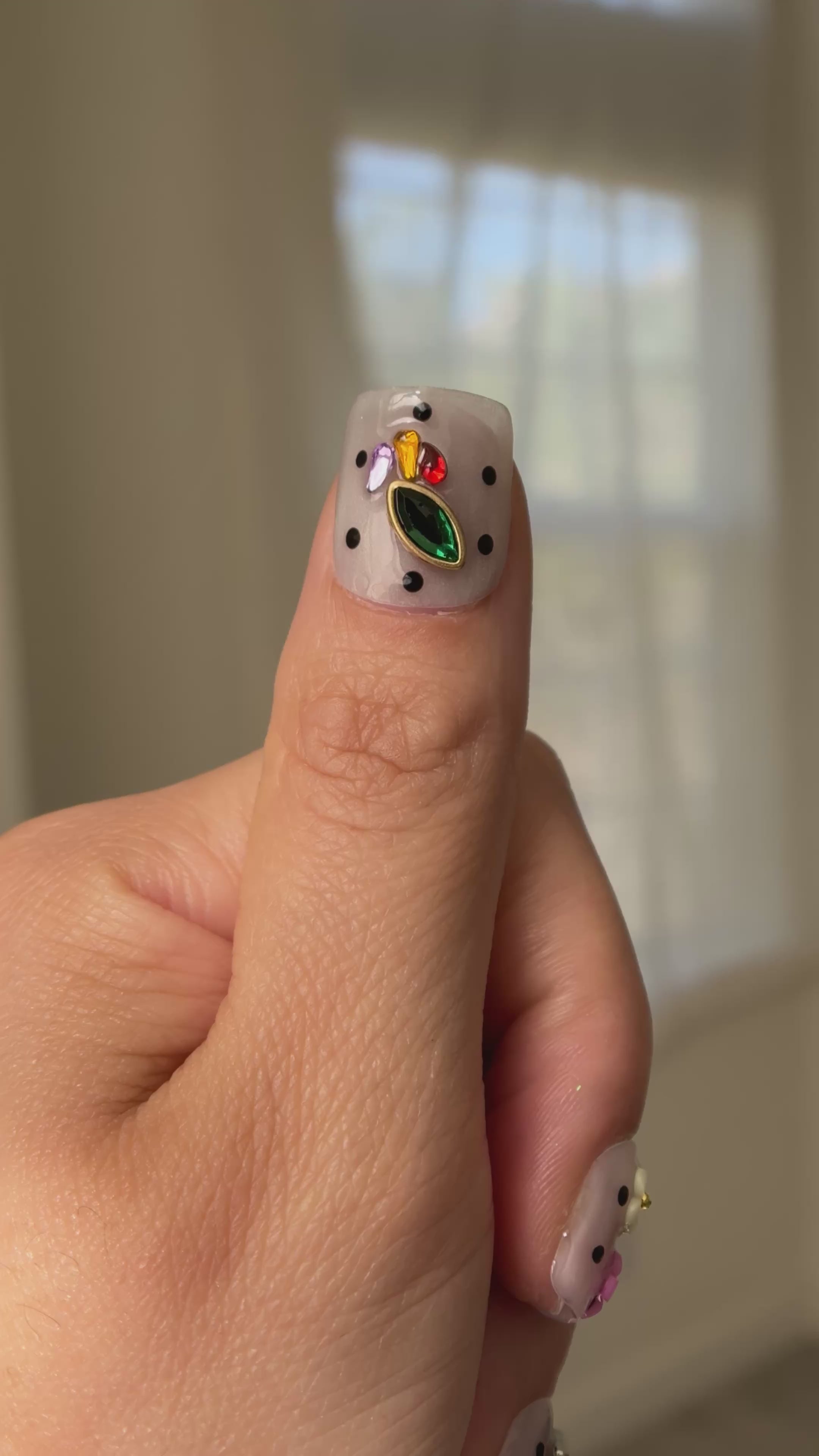 Gemstone Garden | Luxury Handmade Gel Press-On Nails